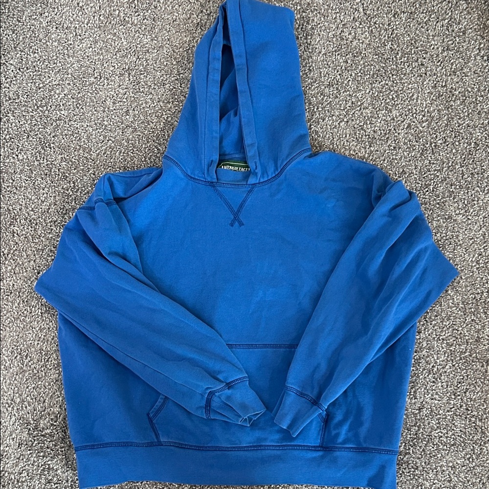 Women’s Blue Hoodie #parke #garage #freepeople